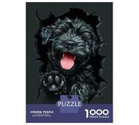 Puzzles De 1000 Pièces pour Adolescents Black Russian Terrier Puzzle pour Adolescents Améliore La Mémoire Chaque Pièce Est Unique - Cadeau d'anniversaire Unique 70x50cm/1000pcs
