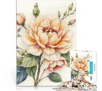 Puzzles de 1000 pièces pour Adolescents Bouquet de Roses délicat Soulagement du Stress est idéal comme Cadeau pour Toute la Famille 38x52cm