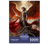 Puzzles De 1000 Pièces Pour Adolescents Breaker of Chains, Binder of Demons Archangel Michael Puzzle Pour Adultes Jeu Familial Course De Vitesse Manuelle Cadeaux Uniques Pour Anniversaire Et Noël 52x3