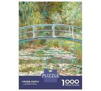 Puzzles De 1000 Pièces pour Adolescents Bridge Over A Pond Puzzle À Monter Soi-même, Jouets pour S'amuser en Famille, Cadeau d'anniversaire Ou De Noël 70x50cm/1000pcs