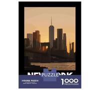 Puzzles De 1000 Pièces pour Adolescents Brooklyn Bridge Puzzle Adulte À Faire Soi-même, Jouets Anti-Stress, Cadeaux De Noël Et d'anniversaire 70x50cm/1000pcs