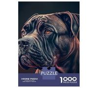 Puzzles De 1000 Pièces pour Adolescents Cane Corso Portrait Dog Puzzle Jeux Relaxants Cadeaux pour Femmes Cadeaux De Noël Et d'anniversaire 52x38cm/1000pcs
