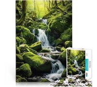 Puzzles de 1000 pièces pour Adolescents Cascade en Cascade Nature Jeu éducatif Défi Jouet De Superbes Cadeaux et Jouets 52x38cm