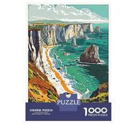 Puzzles De 1000 Pièces pour Adolescents Channel Islands Coastline Puzzles pour Adolescents, Jouet, Décoration Murale, Décoration Intérieure, Cadeaux Anti-Stress 38x26cm/1000pcs