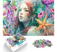 Puzzles de 1000 pièces pour Adolescents Chant des sirènes Jouet éducatif d'apprentissage Offrir en Cadeau à Toute la Famille 52x38cm