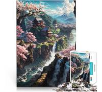 Puzzles de 1000 pièces pour Adolescents Château Japonais trouvé 2 Jouets à Faire soi-même Jouets de décoration pour la Maison 52x38cm