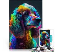 Puzzles de 1000 pièces pour Adolescents Chien Caniche Jouets Jeux éducatifs Soulagement du Stress Super Cadeau 52x38cm