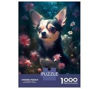 Puzzles De 1000 Pièces pour Adolescents Chihuahua Dog Fairy Tale Puzzles pour Adolescents, Jouets À Monter Soi-même, Analyse Et Logique, Cadeau d'anniversaire Ou De Noël 52x38cm/1000pcs