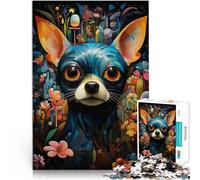 Puzzles de 1000 pièces pour Adolescents Chihuahua Jardin d'Eden 2 Difficile et défi est idéal comme Cadeau pour Toute la Famille 38x26cm
