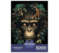 Puzzles De 1000 Pièces pour Adolescents Chimpanzee Wild Land Puzzles pour Adolescents, Jouets À Monter Soi-même, Analyse Et Logique, Cadeau d'anniversaire Ou De Noël 70x50cm/1000pcs