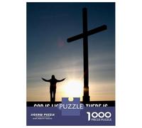 Puzzles De 1000 Pièces pour Adolescents Christian Quote of Bible Puzzles pour Adolescents Jeux Relaxants pour S'amuser en Famille Offrez-Leur Un Cadeau 70x50cm/1000pcs