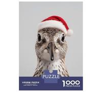 Puzzles De 1000 Pièces pour Adolescents Christmas Sandpiper Bird Portrait Puzzle Jeux Relaxants Cadeaux pour Femmes Cadeaux De Noël Et d'anniversaire 70x50cm/1000pcs