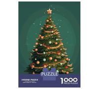 Puzzles De 1000 Pièces pour Adolescents Christmas Tree Puzzle pour Adultes Jeu Familial Course De Vitesse Manuelle Cadeaux Uniques pour Anniversaire Et Noël 38x26cm/1000pcs