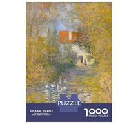 Puzzles De 1000 Pièces pour Adolescents Claude Monets The Geese Puzzle Adulte Jeu Manuel Défi Difficile Cadeaux pour Amis Et Famille 38x26cm/1000pcs