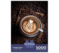 Puzzles De 1000 Pièces pour Adolescents Coffee Latte Art Puzzle Jeux Relaxants Cadeau d'anniversaire Cadeaux Anti-Stress 52x38cm/1000pcs