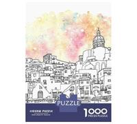 Puzzles De 1000 Pièces pour Adolescents Colorful Procida Puzzle Adulte Anti-Stress, Jeu De Vitesse, Défi Éducatif 52x38cm/1000pcs