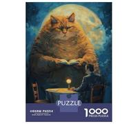 Puzzles De 1000 Pièces pour Adolescents Colossal Cat Puzzles pour Adultes Jeux Relaxants Cadeaux pour Femmes Interaction Parent-Enfant 38x26cm/1000pcs