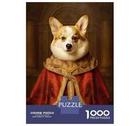 Puzzles De 1000 Pièces pour Adolescents Corgi The Pope Puzzles pour Adolescents - Jeu Manuel - Décoration Murale - Défi À Relever 52x38cm/1000pcs