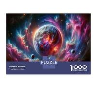Puzzles De 1000 Pièces Pour Adolescents Cosmic Nebula Space Scene Puzzles Pour Adolescents - Niveau De Difficulté : Difficile - Chaque Pièce Est Unique - Cadeau D'anniversaire, Cadeaux, 52x38cm/1000pc