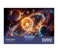 Puzzles De 1000 Pièces pour Adolescents Cosmic Planets in Space-2 Puzzles pour Adolescents Vacances À La Maison Tuer Le Temps Stimuler Le Cerveau Amusant en Famille Et Soirée Jeux 38x26cm/1000pcs