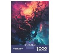 Puzzles De 1000 Pièces pour Adolescents Cosmic Skull Tree Puzzle Jeux De Famille Décoration Intérieure Cadeaux d'anniversaire Uniques 70x50cm/1000pcs