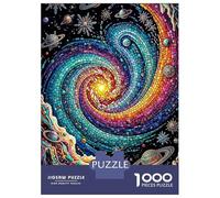 Puzzles De 1000 Pièces pour Adolescents Cosmic Swirl Mosaic Puzzles pour Adolescents Découpe De Précision Stimule Le Cerveau Cadeaux Anti-Stress 38x26cm/1000pcs