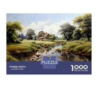 Puzzles De 1000 Pièces pour Adolescents Cottage by The River-2 Puzzle Adulte Jeu Manuel Défi Difficile Cadeaux pour Amis Et Famille 52x38cm/1000pcs