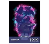 Puzzles De 1000 Pièces pour Adolescents Crows Ravens Wall Art Print Puzzle pour Adolescents - Défi Difficile - Jeu Éducatif - Amusant en Famille Et Soirée Jeux 38x26cm/1000pcs