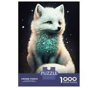 Puzzles De 1000 Pièces pour Adolescents Cute Fox Puzzles pour Adolescents, Jouet, Décoration Murale, Décoration Intérieure, Cadeaux Anti-Stress 52x38cm/1000pcs