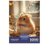Puzzles De 1000 Pièces pour Adolescents Cute Hamster Holding A Seed Puzzle pour Adolescents Anti-Stress Chaque Pièce Est Unique - Idéal comme Cadeau pour Toute La Famille 52x38cm/1000pcs