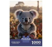Puzzles De 1000 Pièces Pour Adolescents Cute Koala in Autumn Leaves Puzzles Pour Adultes Vacances À La Maison Tuer Le Temps Entraîner Son Cerveau Et Ses Mains Cadeau D'anniversaire, Cadeaux De Voyage,