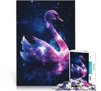 Puzzles de 1000 pièces pour Adolescents Cygne Cosmique Jouets de Jeu pour Cadeau Familial Cadeaux pour Les Amis et la Famille 38x26cm