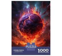 Puzzles De 1000 Pièces pour Adolescents Destruction Planet Puzzle À Monter Soi-même, Jouets pour S'amuser en Famille, Cadeau d'anniversaire Ou De Noël 52x38cm/1000pcs