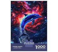 Puzzles De 1000 Pièces pour Adolescents Dolphin Leaping Ocean Waves Puzzle Adulte Jeu Manuel Améliore La Mémoire Réduit Le Stress Cadeaux 38x26cm/1000pcs