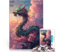 Puzzles de 1000 pièces pour Adolescents Dragon Abstrait Fantastique Impossible Chaque pièce est Unique - Jeu Familial Stimulant et Amusant 75x50cm