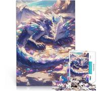 Puzzles de 1000 pièces pour Adolescents Dragon de Cristal en Dessert Défi Difficile Car C'est Un pour Toute la Famille 52x38cm
