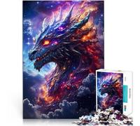 Puzzles de 1000 pièces pour Adolescents Dragon de l'espace Jouet éducatif intellectuel décompressant Améliorer la mémoire 26x38cm