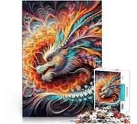 Puzzles de 1000 pièces pour Adolescents Dragon des Royaumes du Prisme Jeu Pratique Activités Amusantes à la Maison, Cadeaux d'anniversaire, Cadeaux de Voyage, 52x38cm
