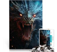Puzzles de 1000 pièces pour Adolescents Dragon Hurlant Mystique Jeux Amusants en Famille Décoration d'intérieur et Cadeaux Uniques 50x70cm