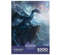 Puzzles De 1000 Pièces pour Adolescents Dragon on The Cliff Edge Puzzle pour Adultes Jeux Relaxants Décoration Intérieure Jeu Stimulant Cadeaux 38x26cm/1000pcs
