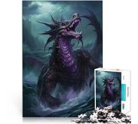 Puzzles de 1000 pièces pour Adolescents Dragons de l'ombre Mystique Jouets à Faire soi-même Cadeau d'œuvre d'art 38x26cm