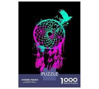 Puzzles De 1000 Pièces pour Adolescents Dream Catcher Wall Art Print Puzzle pour Adolescents - Défi Difficile - Jeu Éducatif - Amusant en Famille Et Soirée Jeux 38x26cm/1000pcs