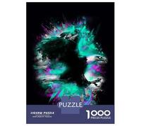 Puzzles De 1000 Pièces pour Adolescents Eagle Art Print - Abstract Puzzle pour Adolescents - Défi Difficile - Jeu Éducatif - Amusant en Famille Et Soirée Jeux 38x26cm/1000pcs