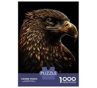 Puzzles De 1000 Pièces pour Adolescents Eagle Black Gold Puzzles pour Adolescents - Jeu Manuel - Décoration Murale - Défi À Relever 38x26cm/1000pcs