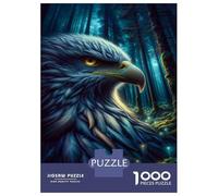 Puzzles De 1000 Pièces pour Adolescents Eagle Forest Fantasy Art Print Puzzle pour Adolescents Anti-Stress Chaque Pièce Est Unique - Idéal comme Cadeau pour Toute La Famille 38x26cm/1000pcs