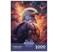 Puzzles De 1000 Pièces pour Adolescents Eagle in Cosmic Forest Puzzle Adulte, Jouet, Décoration Murale, Art Mural, Cadeaux d'anniversaire Uniques 70x50cm/1000pcs