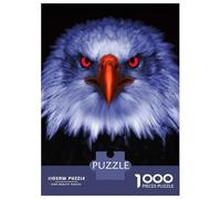 Puzzles De 1000 Pièces pour Adolescents Eagle with Red Eyes Puzzles pour Adolescents, Jouets Anti-Stress, Cadeaux pour Femmes, Cadeaux Anti-Stress 38x26cm/1000pcs