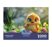 Puzzles De 1000 Pièces pour Adolescents Easter Chick Puzzle pour Adultes Jeux Amusants Améliorent La Mémoire Aide À Exercer Le Cerveau 38x26cm/1000pcs