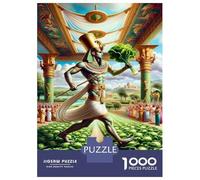 Puzzles De 1000 Pièces pour Adolescents Egyptian Pharaoh with Cabbage Puzzle pour Adolescents, Activités Familiales pour Anniversaire, Noël Et Cadeaux Uniques 70x50cm/1000pcs