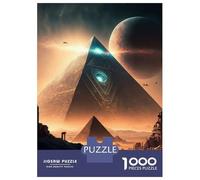 Puzzles De 1000 Pièces pour Adolescents Egyptian Pyramids Puzzle pour Adultes, Jeu De Réflexion, Anti-Stress, Cadeau d'anniversaire Ou De Noël 70x50cm/1000pcs
